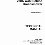 John Deere 220a Greensmower Repair Manual Tm1680