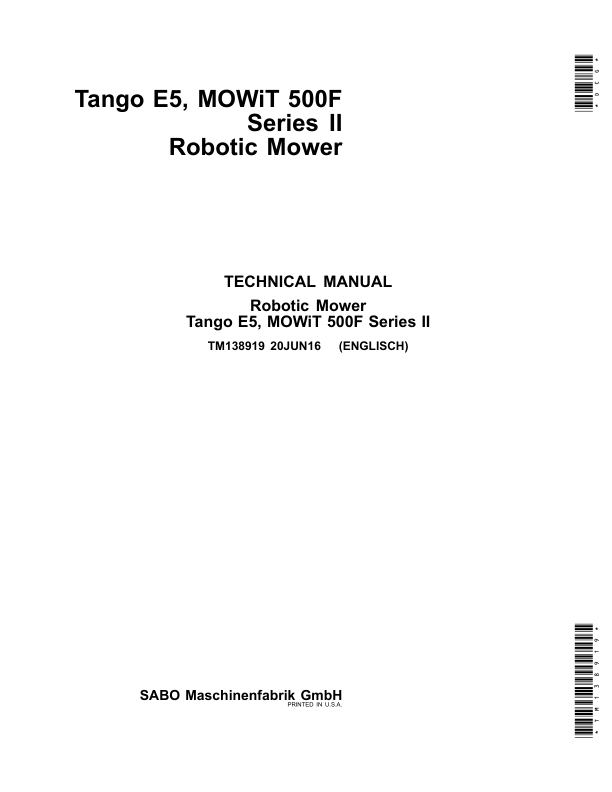 John Deere Tango E5, MOWiT 500F SERIES II Robotic Mower Repair Manual (TM138919)_1
