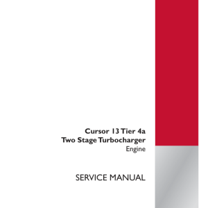 Cursor 13 Tier 4A Two Stage Turbocharger (F3D) Engine Manual
