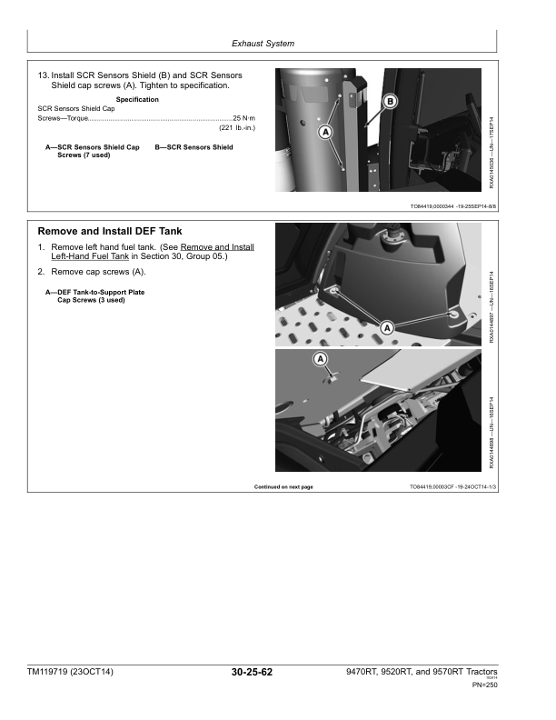 John Deere 9470RT, 9520RT, 9570RT Tractors Repair Manual (906000-916999)_TM119719.pdf_page250