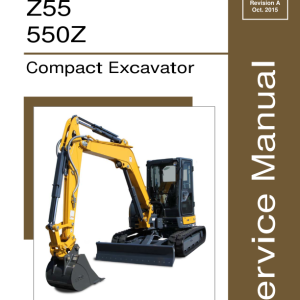 Gehl Z55, Mustang 550Z Compact Excavator Repair Service Manual