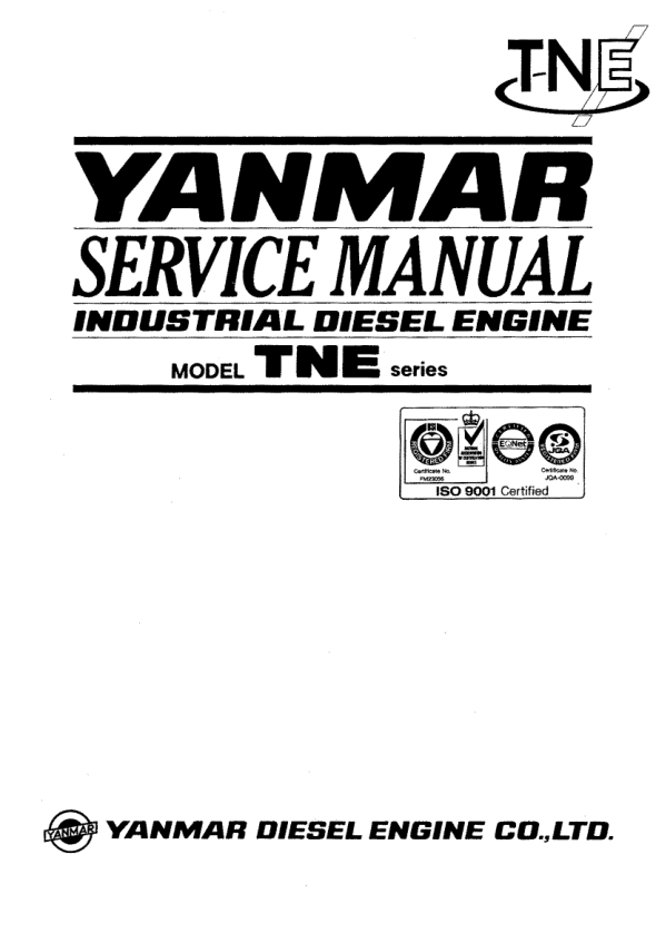 Yanmar TNE Series Engine Service Repair Manual