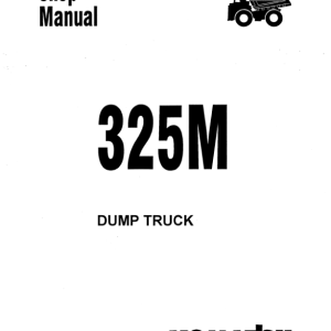 Komatsu 325M Dump Truck (Haulpack) Service Repair Manual