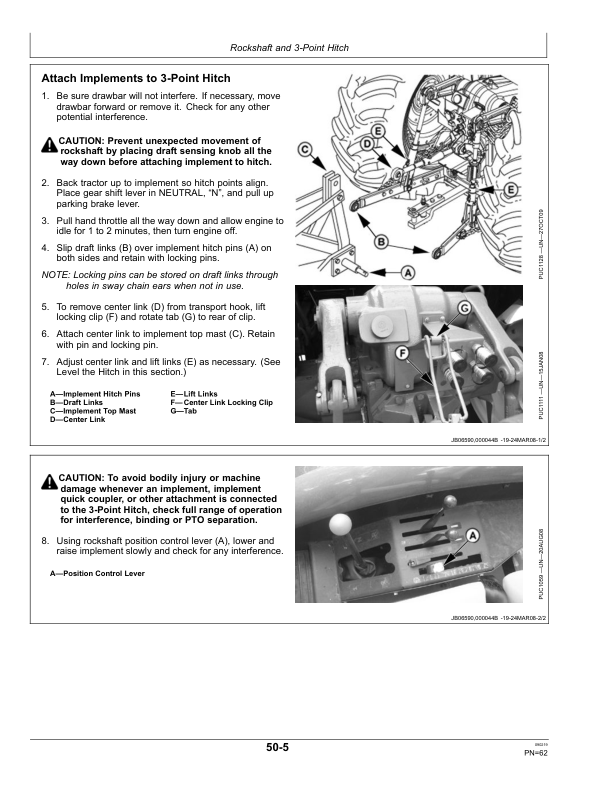 John Deere 6100B, 6110B Tractors Service Repair Manual (TM700819)_OMSJ16425_3