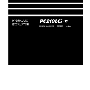 Komatsu PC210LCi-11 Excavator Service Repair Manual