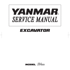 Yanmar SV100 Excavator Service Repair Manual