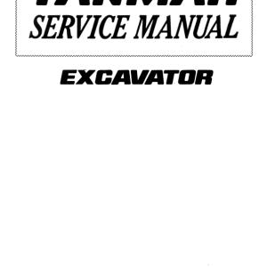 Yanmar B20-2, B20-2A Crawler Excavator Service Repair Manual