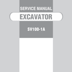 Yanmar SV100-1A Crawler Excavator Service Repair Manual