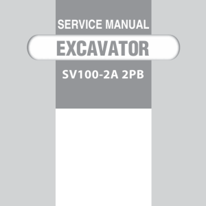 Yanmar SV100-2A-2PB Crawler Excavator Service Repair Manual