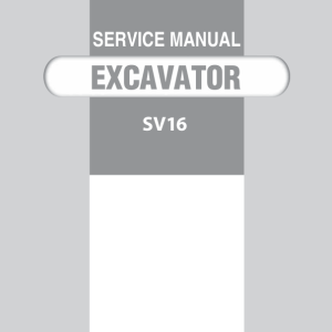 Yanmar SV16 Crawler Excavator Service Repair Manual
