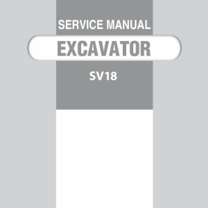 Yanmar SV18 Crawler Excavator Service Repair Manual