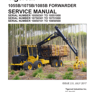 Tigercat 1055B, 1075B, 1085B Forwarder Repair Service Manual