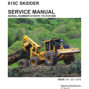 Tigercat 615C Skidder Repair Service Manual (6150101 - 6151000)