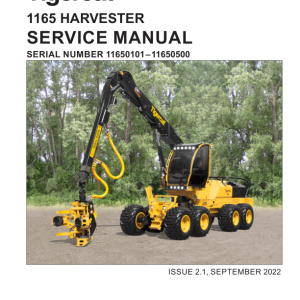 Tigercat 1165 Harvester Repair Service Manual (11650101 - 11650500)