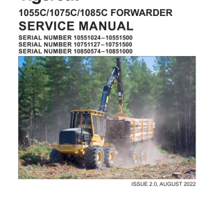 Tigercat 1055C, 1075C, 1085C Forwarder Repair Service Manual