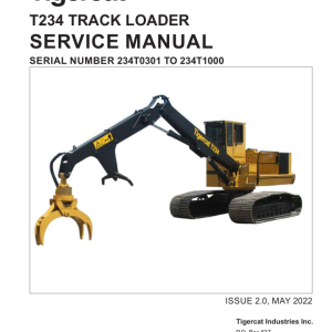 Tigercat T234 Loader Repair Service Manual