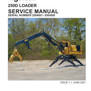 Tigercat 250D Loader Repair Service Manual