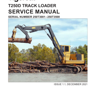 Tigercat T250D Loader Repair Service Manual