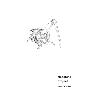 Sennebogen 850.0.318 Operators, Maintenance and Parts Manual