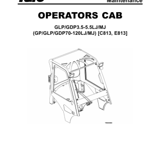 Yale GDP3.5LJ, GDP4.0LJ, GDP4.5MJ, GDP5.0MJ, GDP5.5MJ Forklift C813 Service Repair Manual