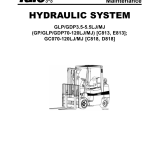 Yale GLP3.5LJ, GLP4.0LJ, GLP4.5MJ, GLP5.0MJ, GLP5.5MJ Forklift C813 Service Repair Manual