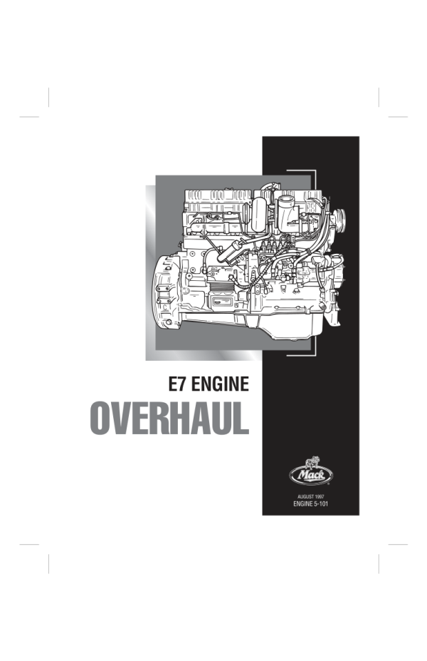 Mack E7 Engine Service Manual