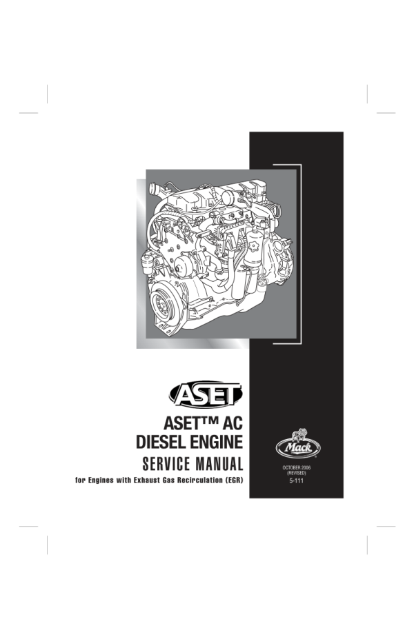 Mack ASET-AC (CEGR) Engine Service Manual