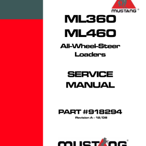 Mustang ML460 Wheel Loader Service Repair Manual